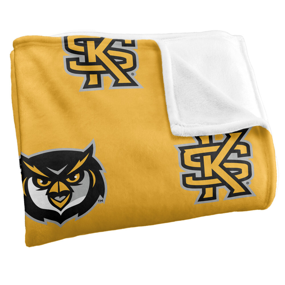 Kennesaw State University Logo Pattern Silky Touch Super Soft Throw Blanket