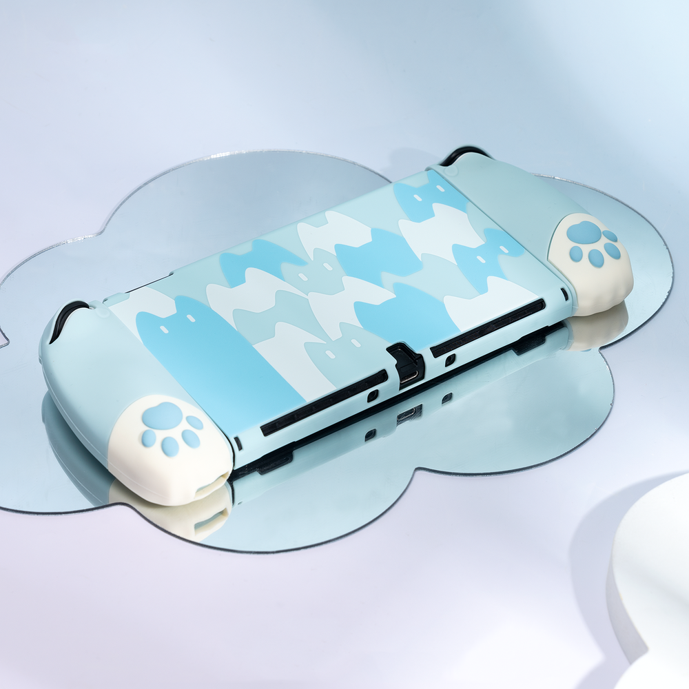 GeekShare Nintendo Switch Oled Protective Case Shell Cat Jo Jo Ergonomic Design