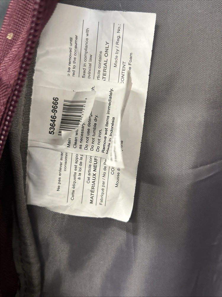 High Sierra Loop Backpack Bookbag Gold Splatter Pattern Maroon Bag