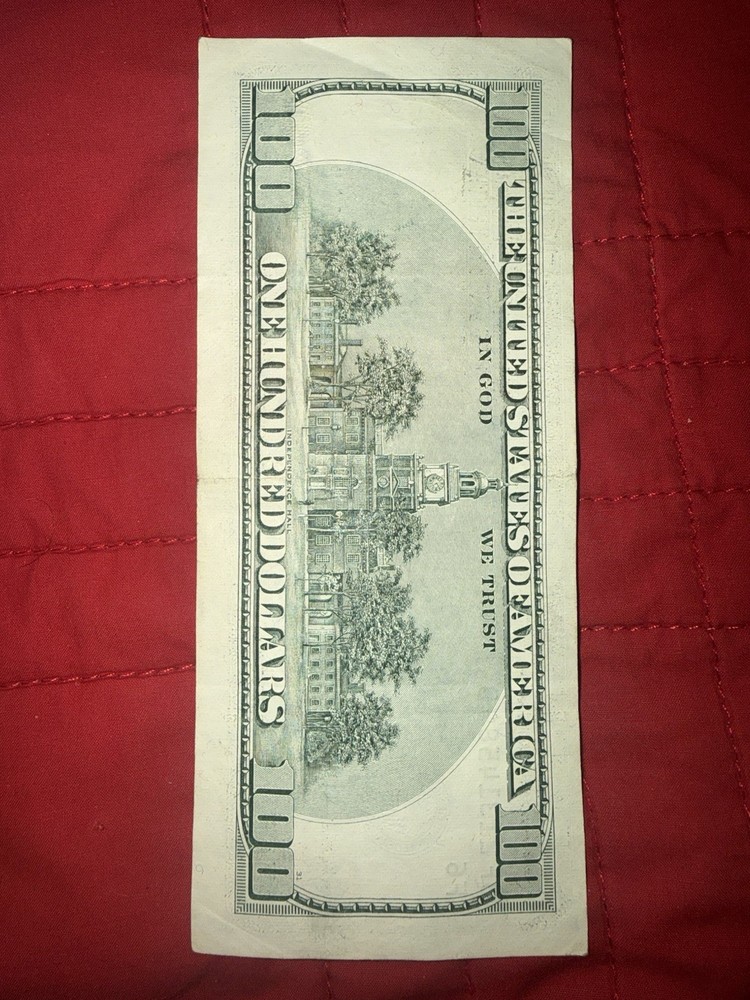 2003 Series Error $100 Bill Miscut - Misaligned On Front