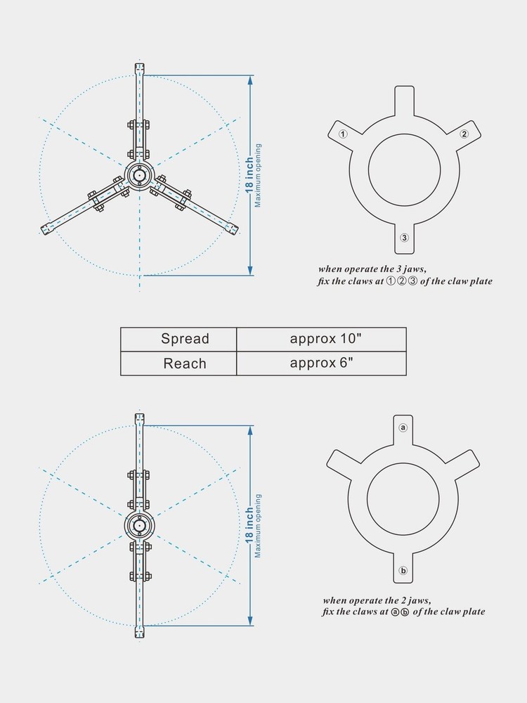 10T Hydraulic Gear Puller Set Wheel Bearing Puller Kit 2 or 3 Jaws Pulling Se...