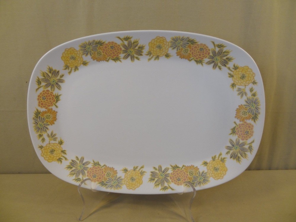 Noritake Progression China "Sunny Side" Oval Platter 13"