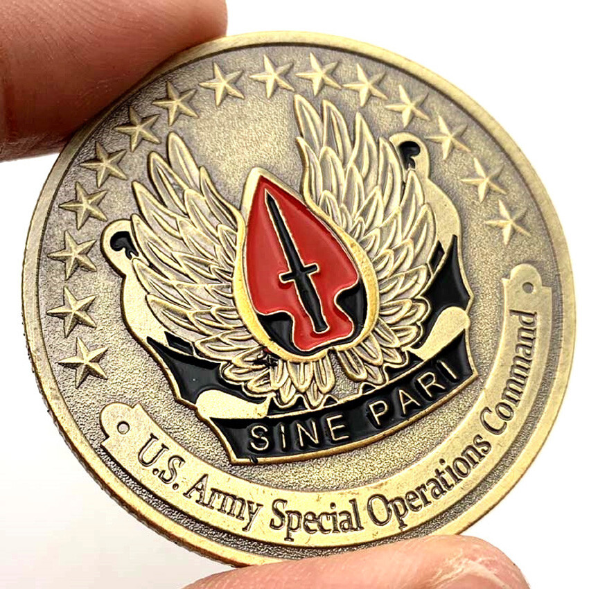 US Military Army Special Operations Command Challenge Coin Collect Commemorative