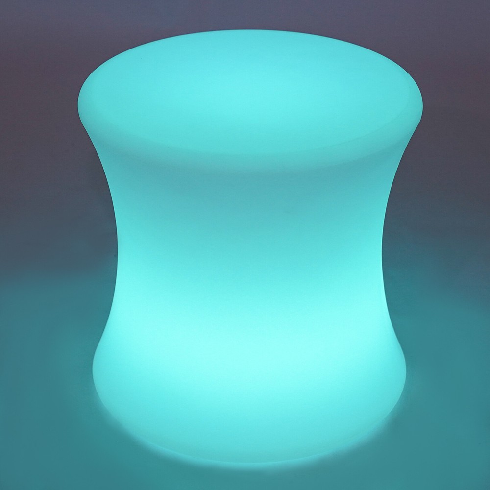 LED Light Cube Stools Chair 16 Colors Changing Rechargeable w/Remote Control