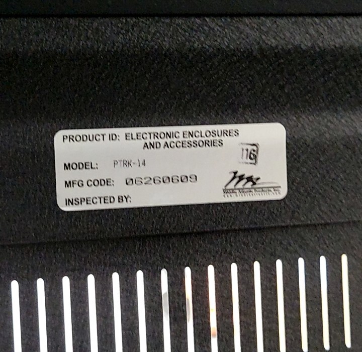 MIDDLE ATLANTIC PRODUCTS 06260609 PTRK-14 Server Case SEE NOTES