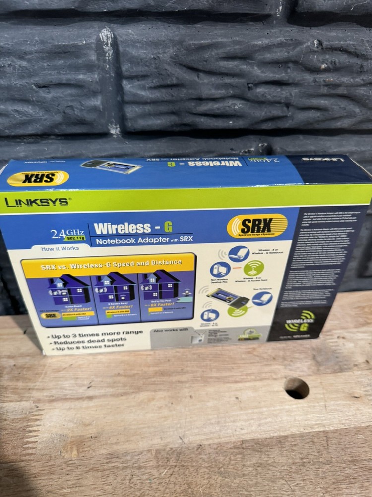 Linksys Wireless-G Notebook Adapter With SRX WPC54GX