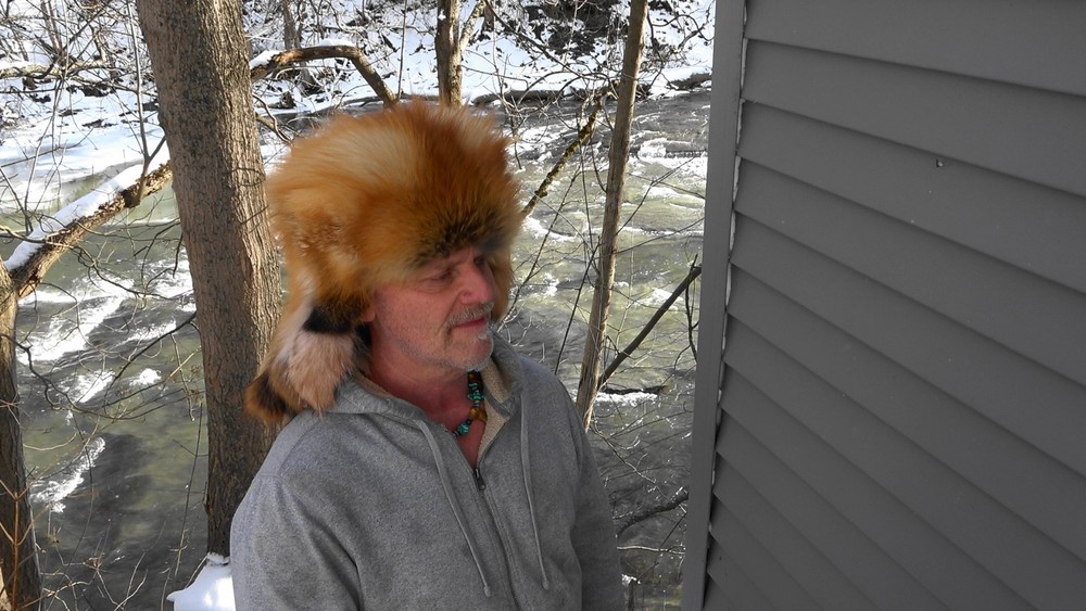 Red fox fur hat