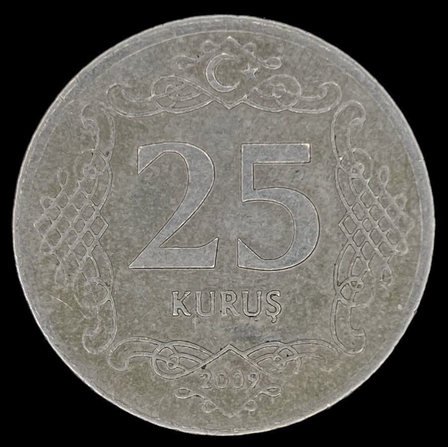 2009 Turkey / Türkiye 25 Kurus