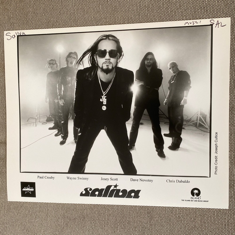 Saliva Press Photo 8x10”. See Description.