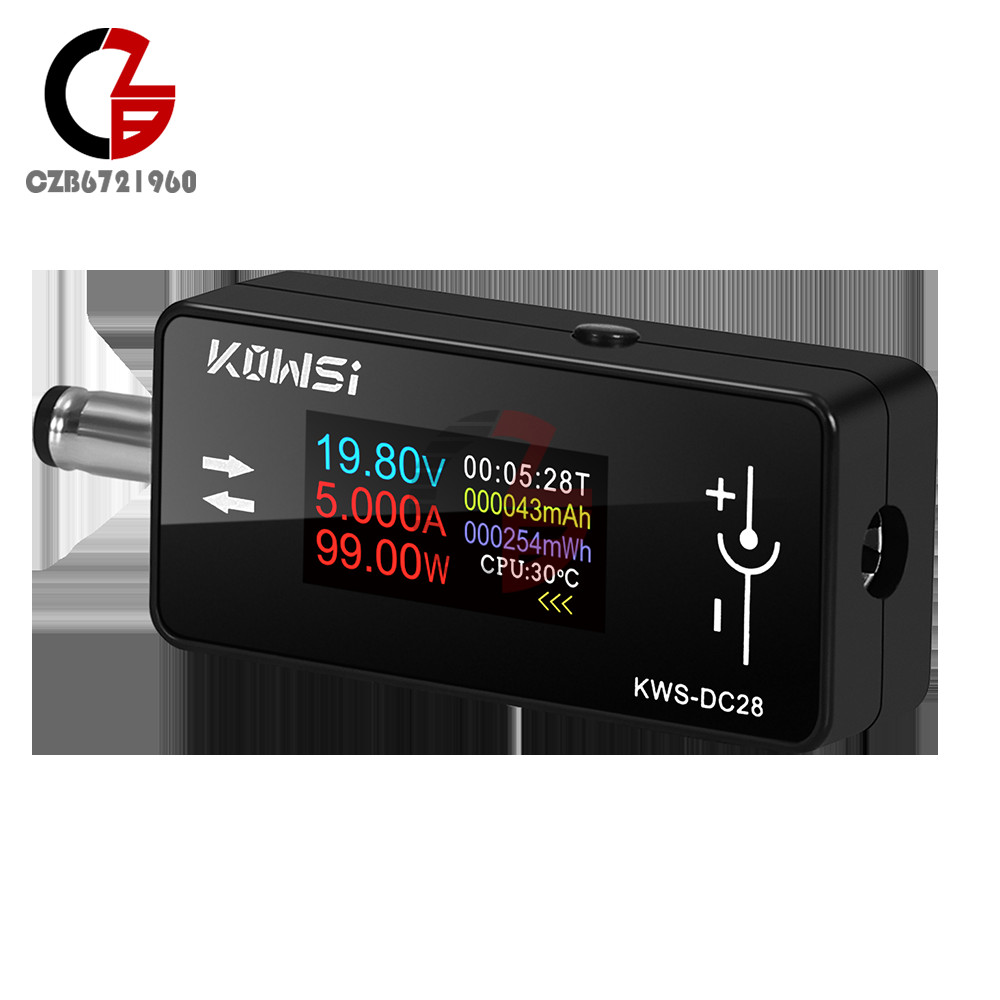 DC5.5*2.5 Interface Current Voltage Power Meter Tester Digital LCD Display Meter