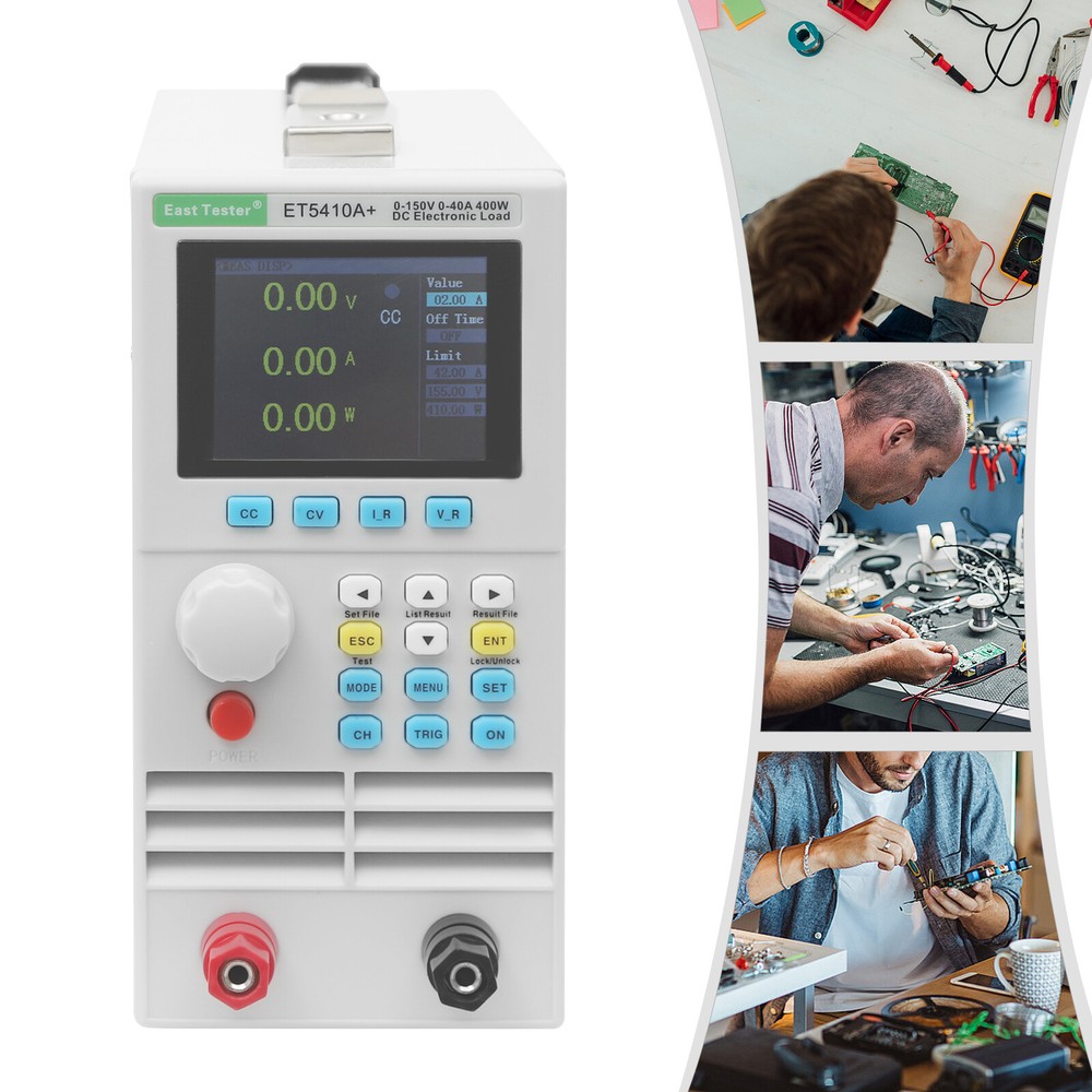 High Accuracy ET5410A+ Electronic Digital Load Tester Single Channel 150V 0-40A