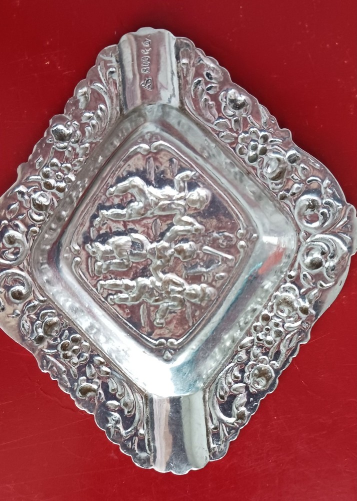 Antique German Silver Ashtray