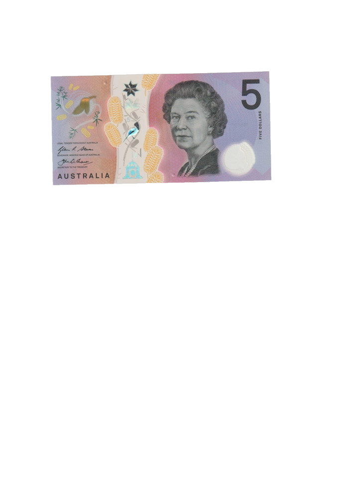 AUSTRALIA 2016 5 DOLLAR POLYMER BANKNOTE P62 UNC