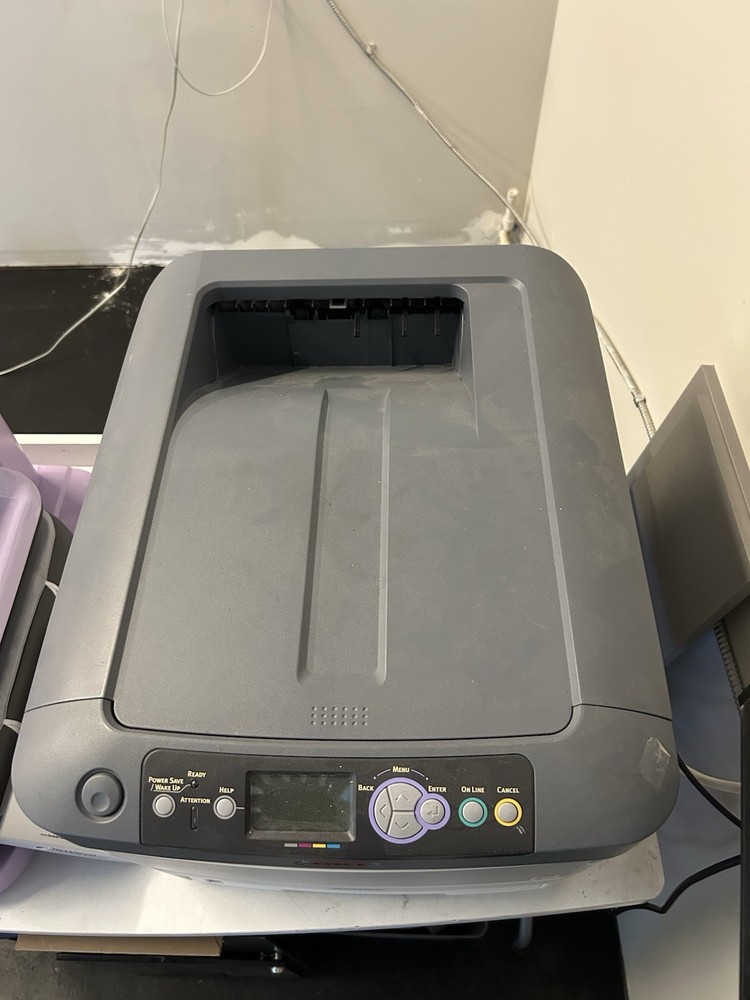 Oki C711WT White Toner Laser Printer W/ Transfer Rip Software