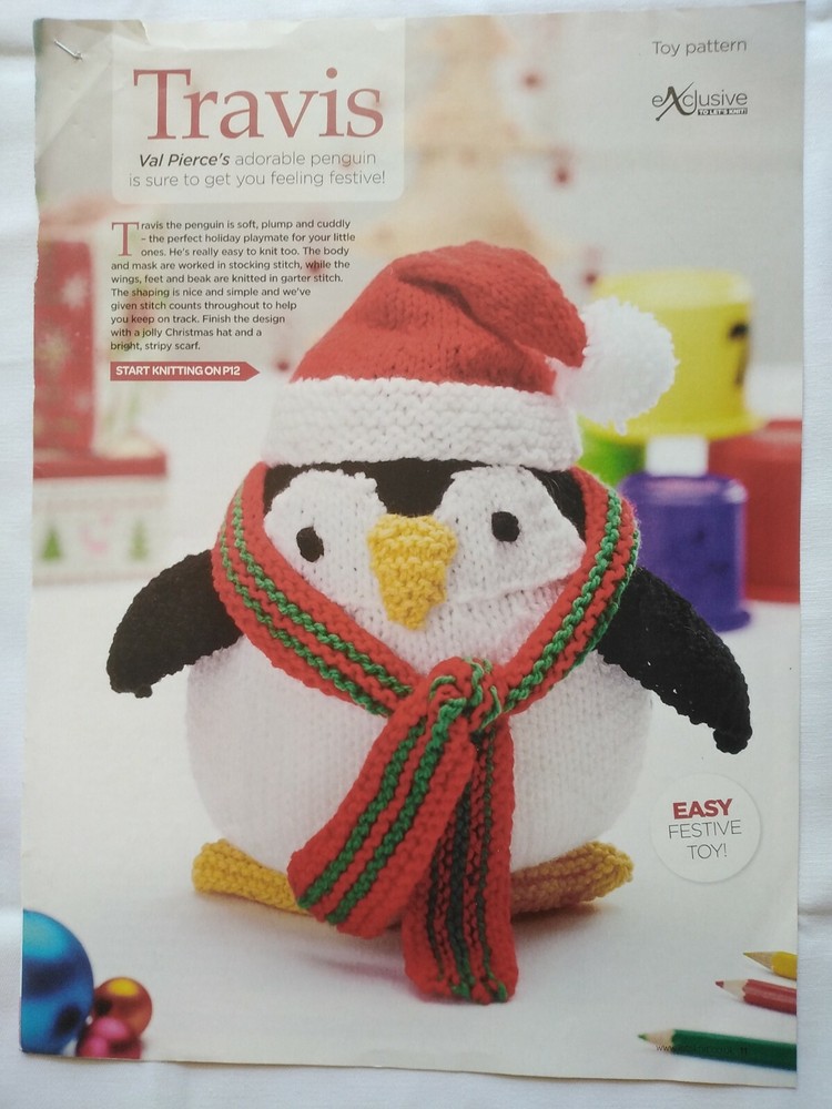 TRAVIS - Val Pierce's Adorable Penguin - Magazine Pull Out