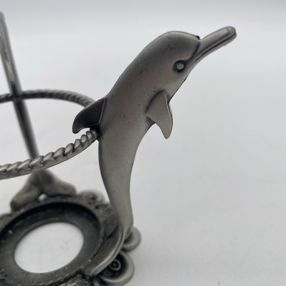 Vintage Pewter Incense Burner-Dolphins