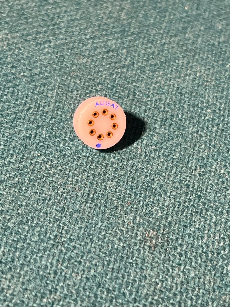 IC socket for TO-5 round, 8 pin, gold, PC pins, low profile