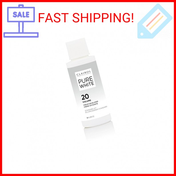 Clairol Professional Pure White 20 volume Crème Developer, 2 oz