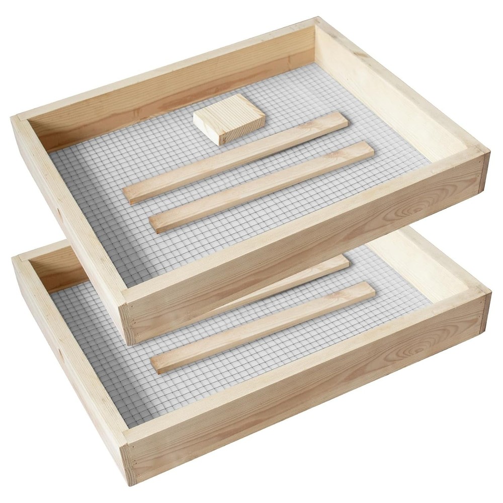 2 Pack 10 Frame Beehive Candy Board Feeder Langstroth Winter Hive