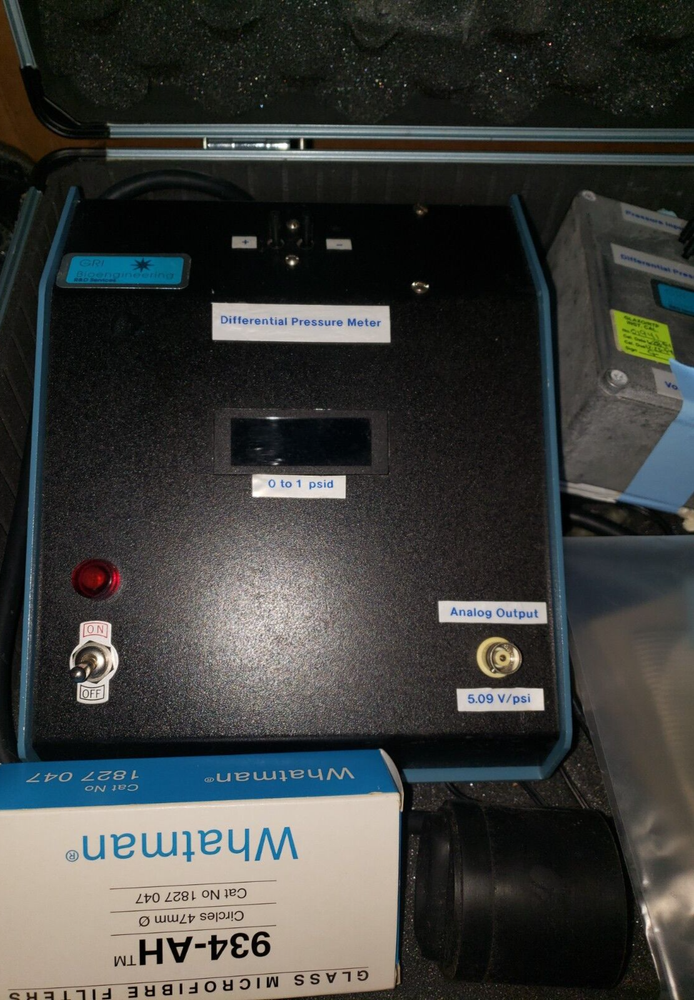 GRI Bioengineering Differential Pressure Meter Kit w/Carry Case