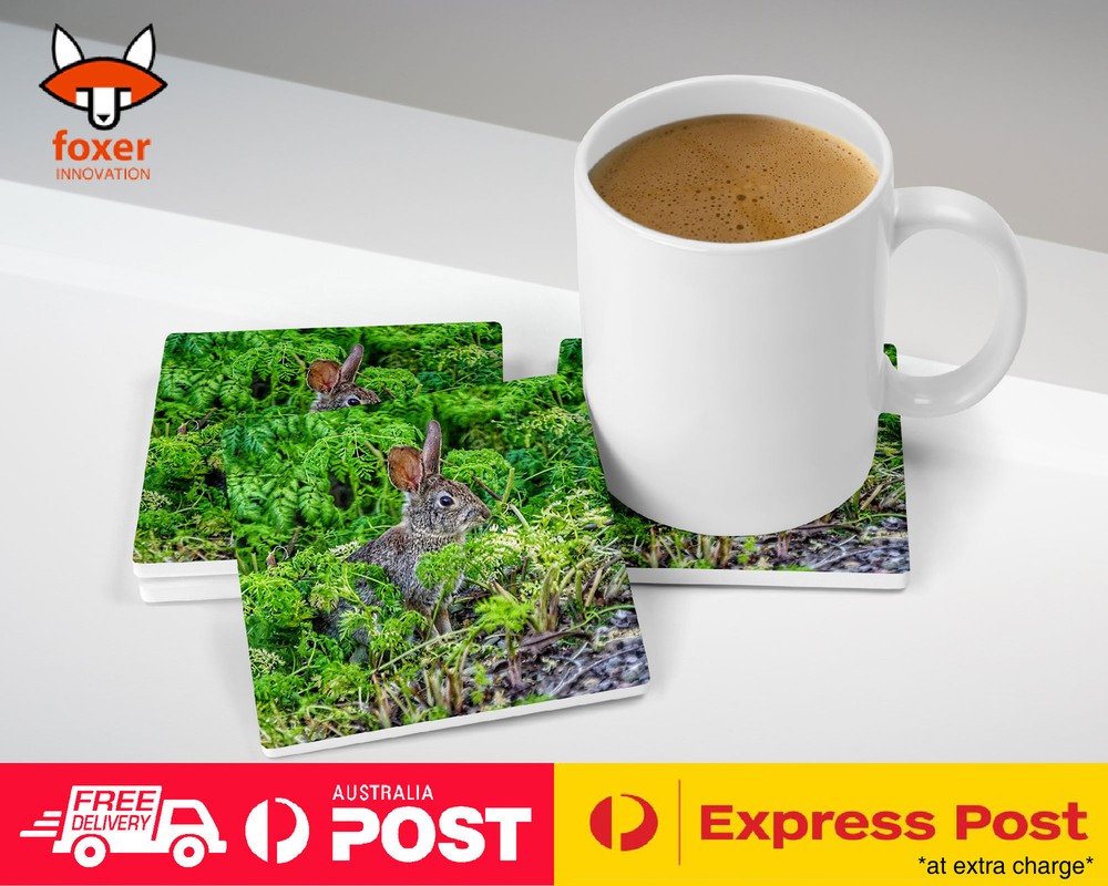 COASTER COFFEE DRINKING MAT|CUTE RABBIT BUNNY 23