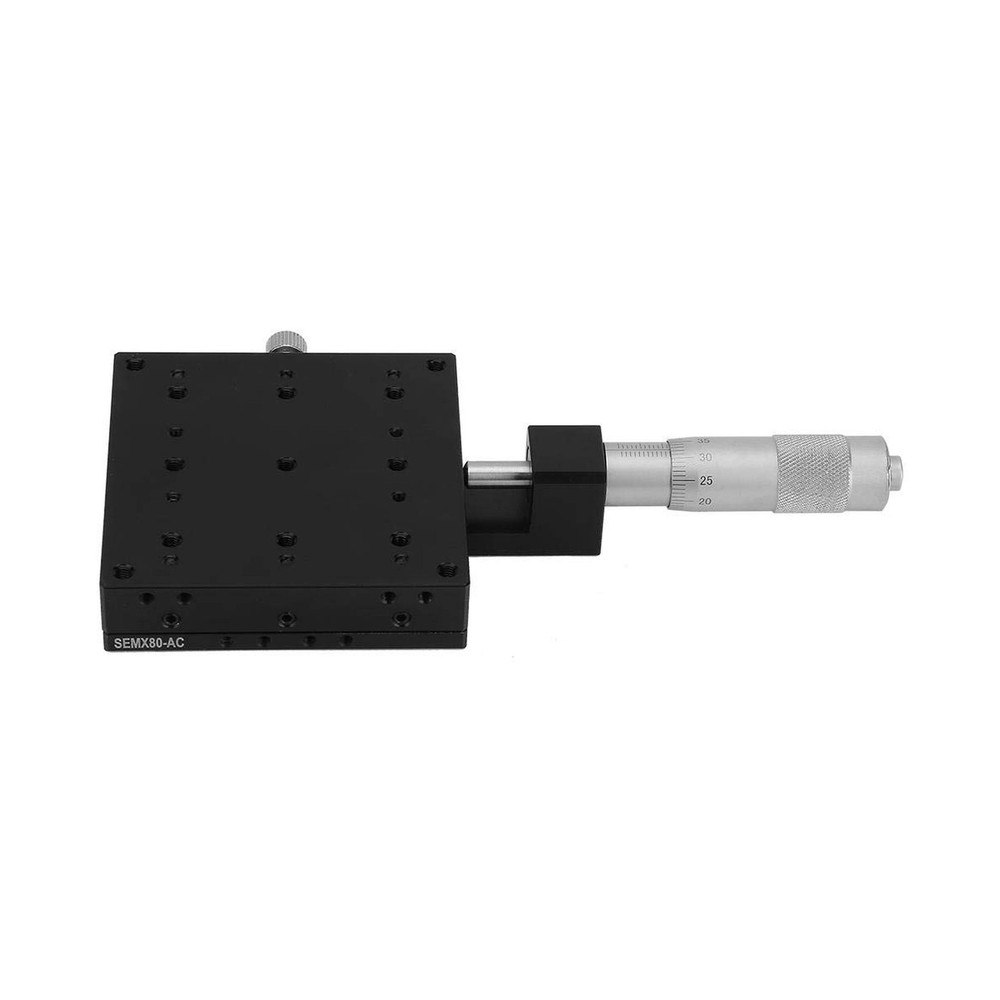 80 * 80mm X Linear Stage, X Micrometer Manual Platform Sliding Table for Opti...