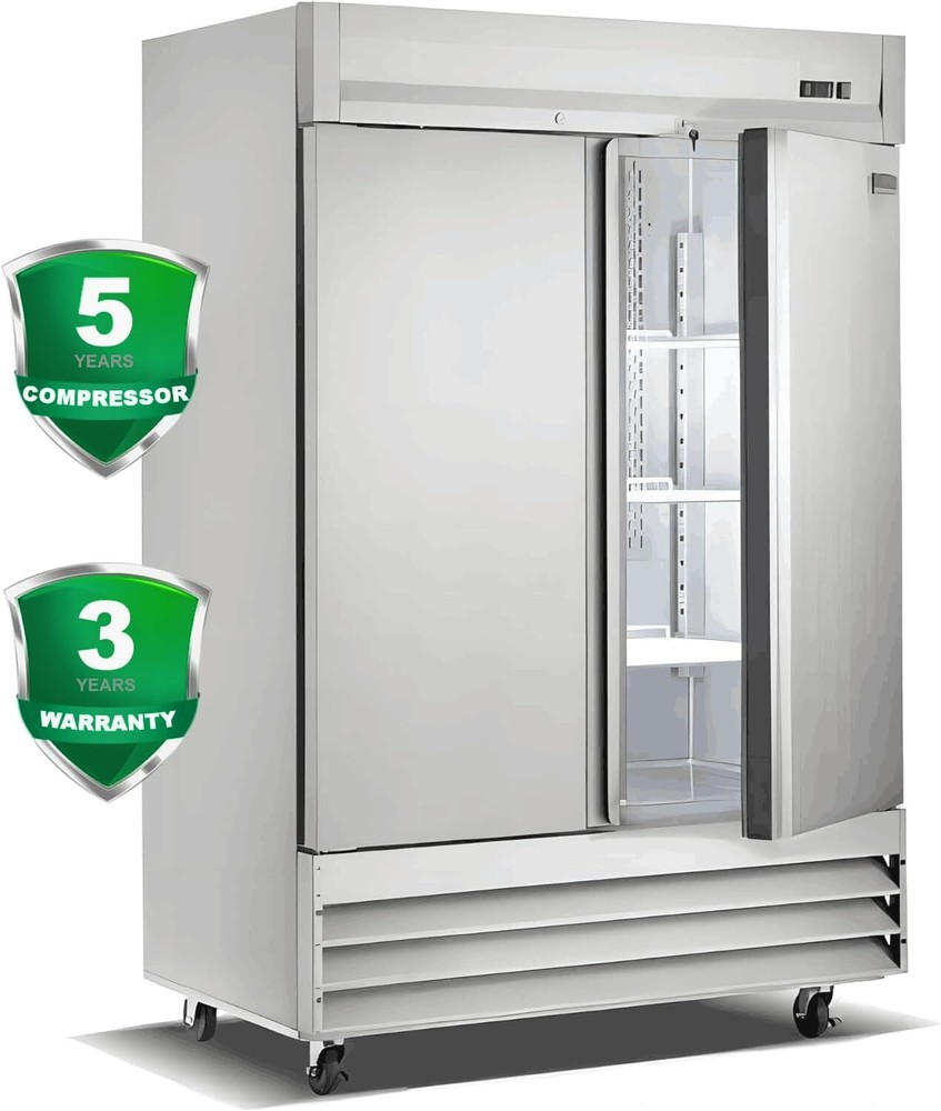 Smad Refrigerator 54" W Commercial Refrigerator with Lock Feature 47 Cu.Ft