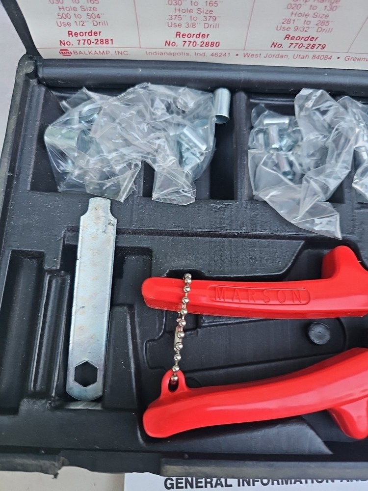 Balkamp Thread Setter Kit with Klik Poly-Nuts Model 770-2876