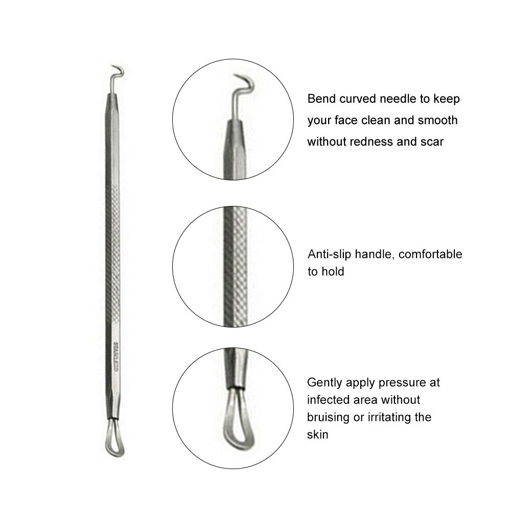 Blackhead/Whitehead Cleaner Acne Remover Comedone Extractor Tool kit SC-1109