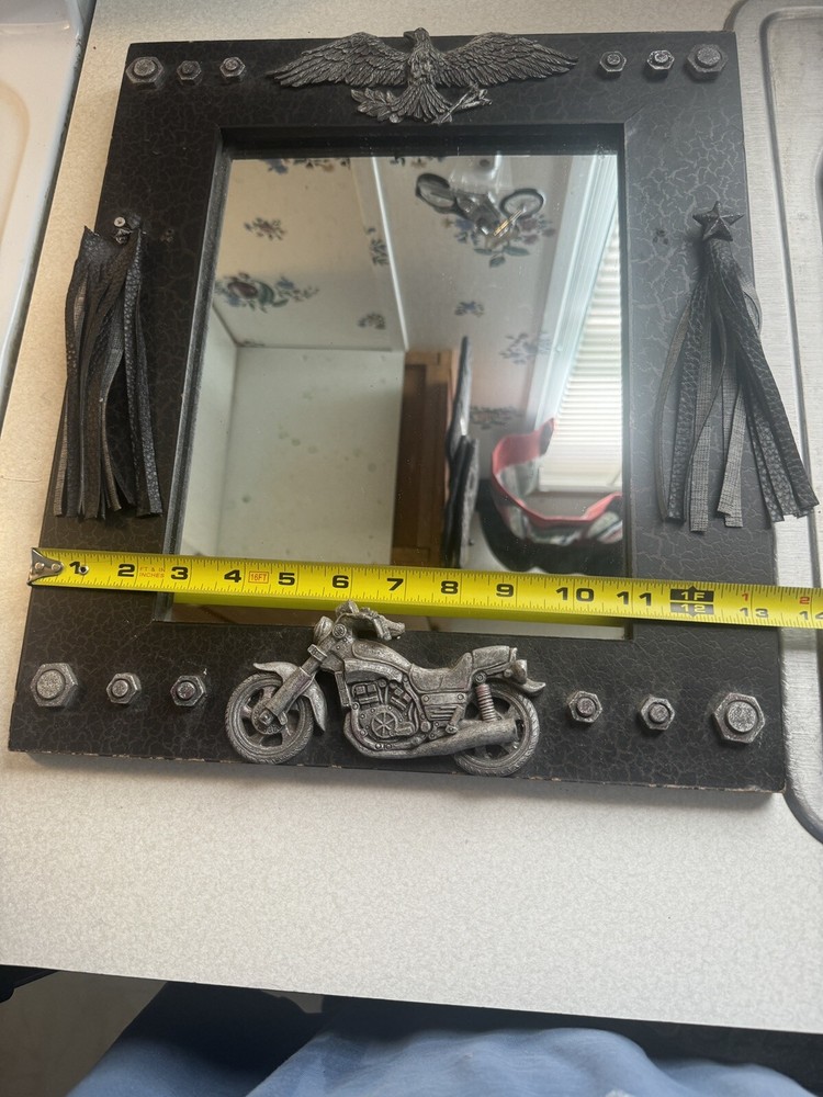 Eagle Biker Motorcycle Theme Hanging Mirror~READ DESCRIPTION~