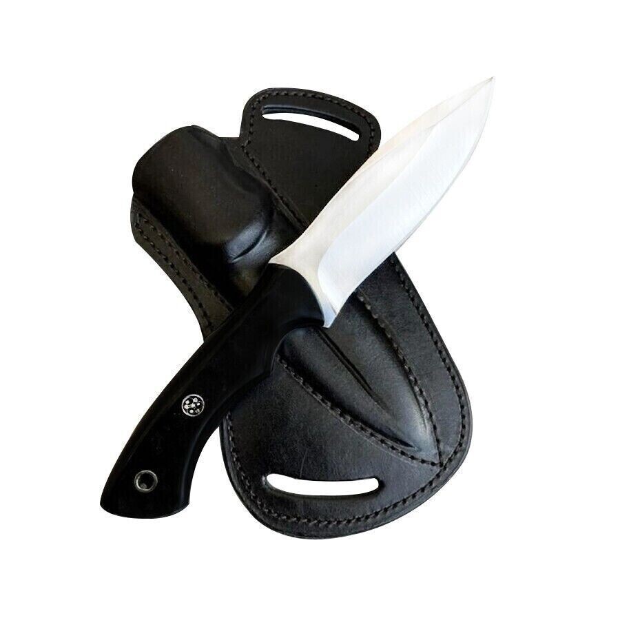 Handmade Fixed Blade Hunting Knife D2 Steel Razor Sharp Edge Camping Gear