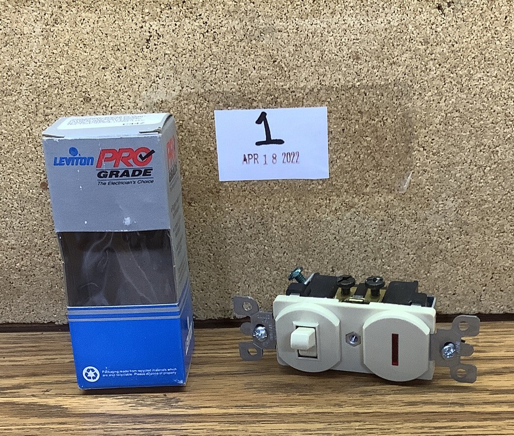 NOB Leviton Ivory Commercial Toggle Wall Switch 5226-I (Missing Instructions)