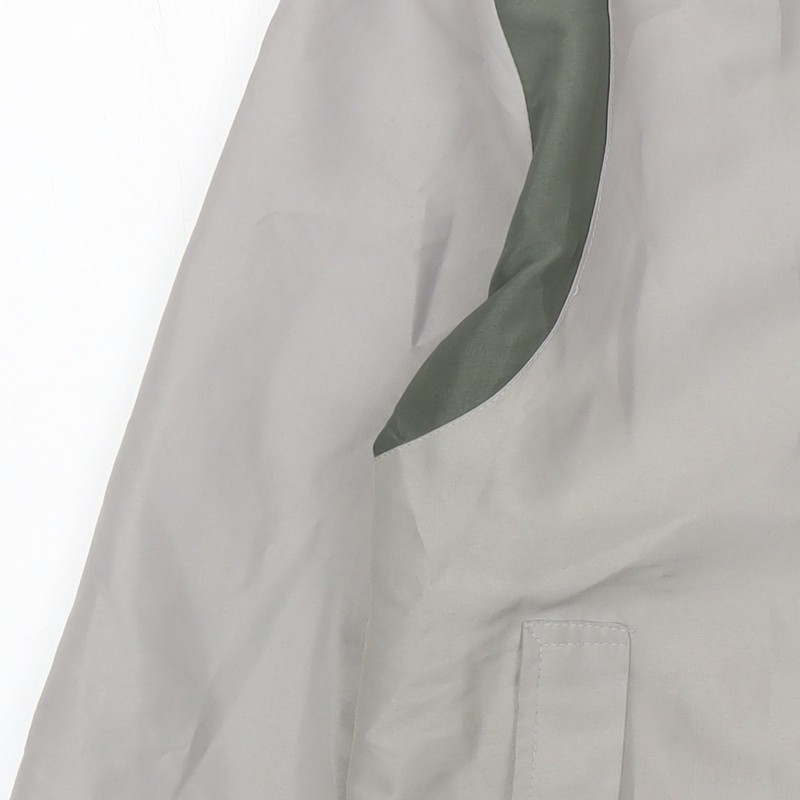 JBC Men’s Grey Polyester Basic Jacket Size M Full Zip Casual