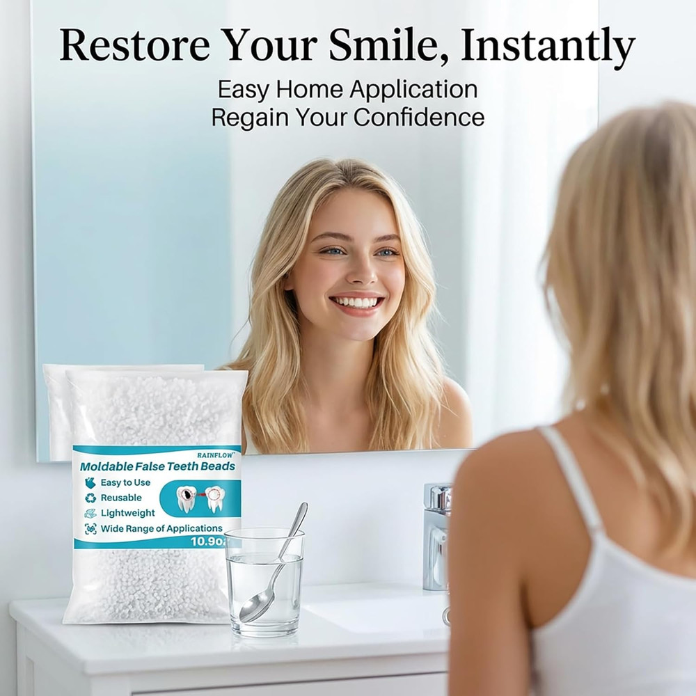 100G Bead Teeth Tooth Solid Gel Replacement Moldable Thermal Fitting Bead Teeth
