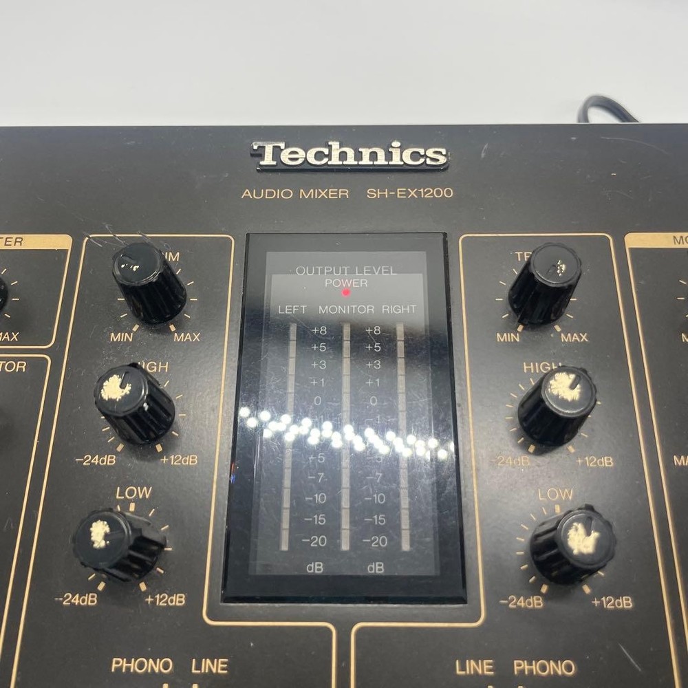 Technics SH-EX1200 DJ Mixer Reverse Function RCA Input Club Audio Unit As-Is