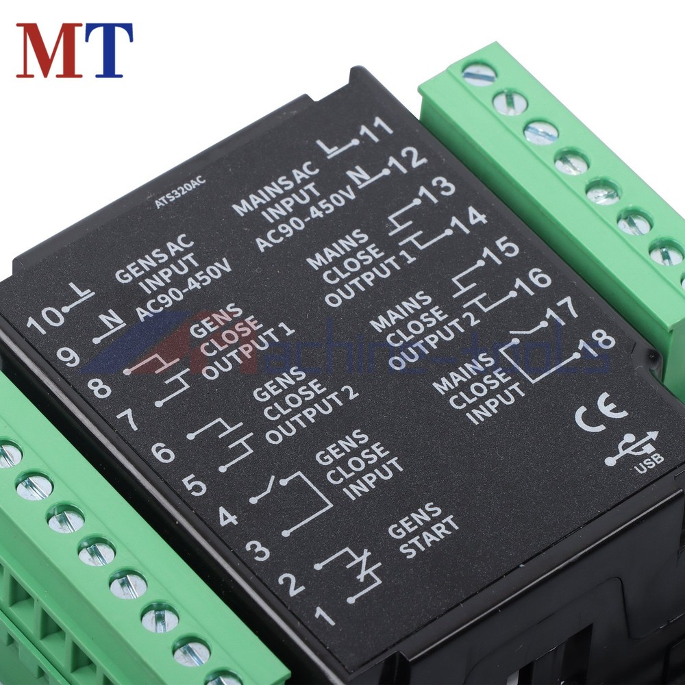 Generator Automatic Transfer Switch ATS320AC ATS Controller Panel With USB