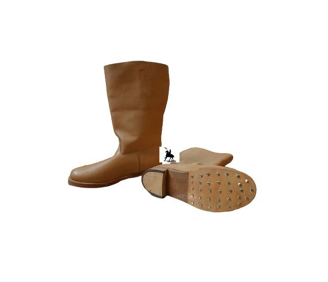 German Marching Boots, Natural Leather , WW2 M39 Jackboot, All Sizes Available