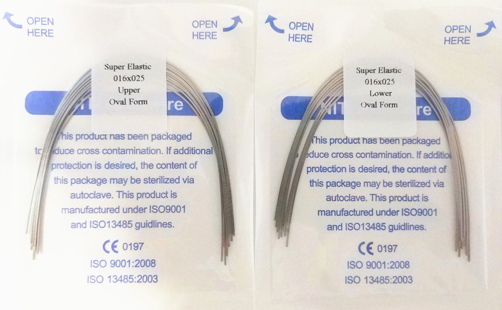 10Pack Dental Orthodontic Super Elastic Niti Archwire Rectangular Wire Oval Form