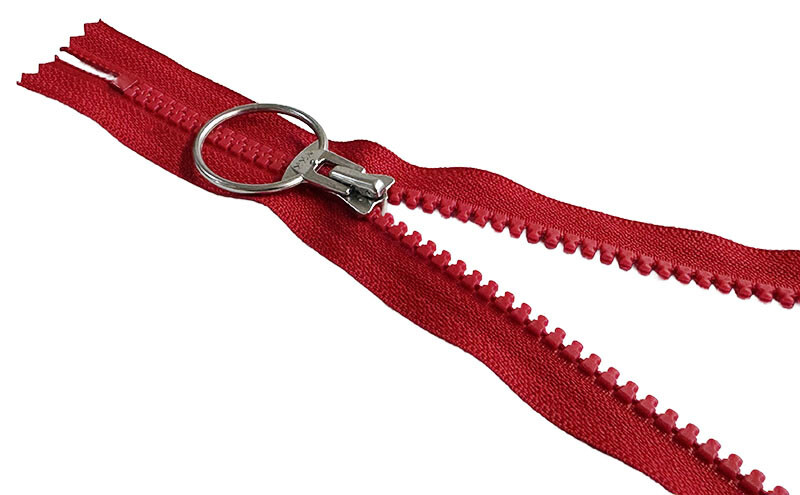 2pcs YKK #5 5" - 14" Molded Plastic Zipper U TYPE RING (30mm) Pull Closed-End