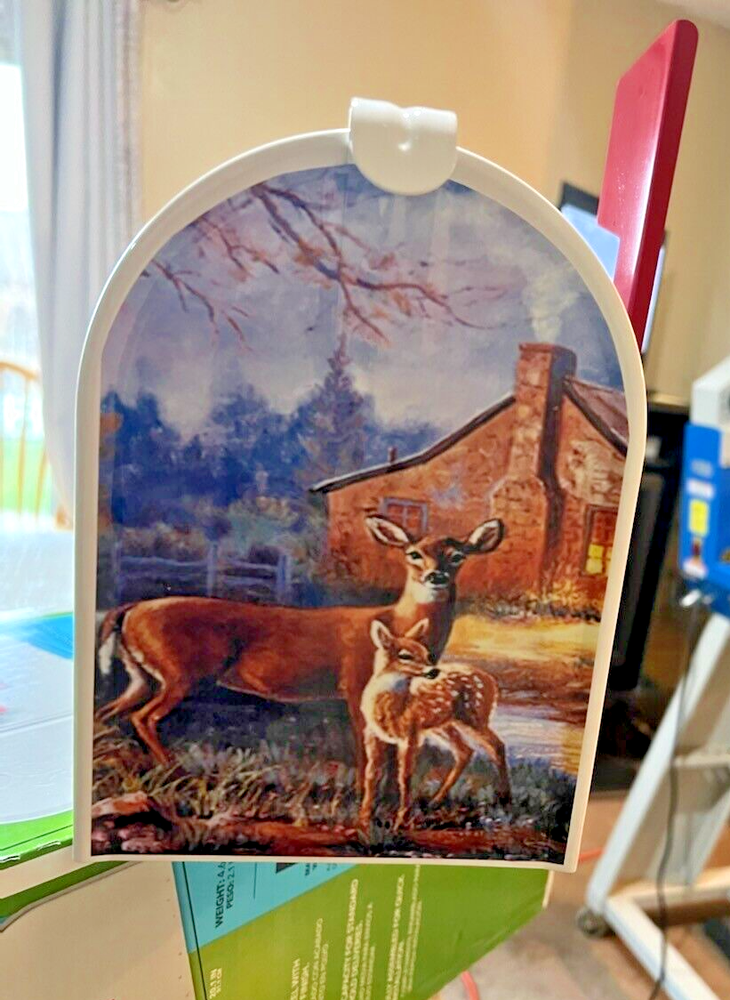MAiLBOX DEER~Laminated~NO PAiNT (Fades & Cracks)