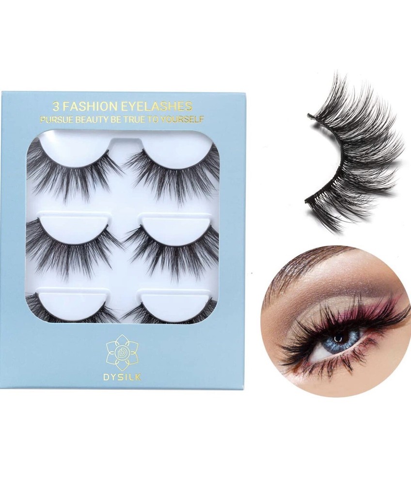 3 pair 6D mink high quality wispy false lashes