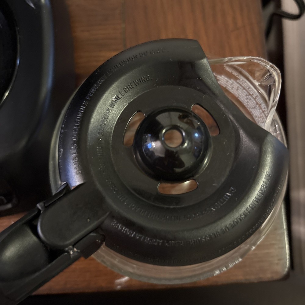 Farberware Programmable 5-Cup Filter Coffee Machine Black Silver Glass Carafe