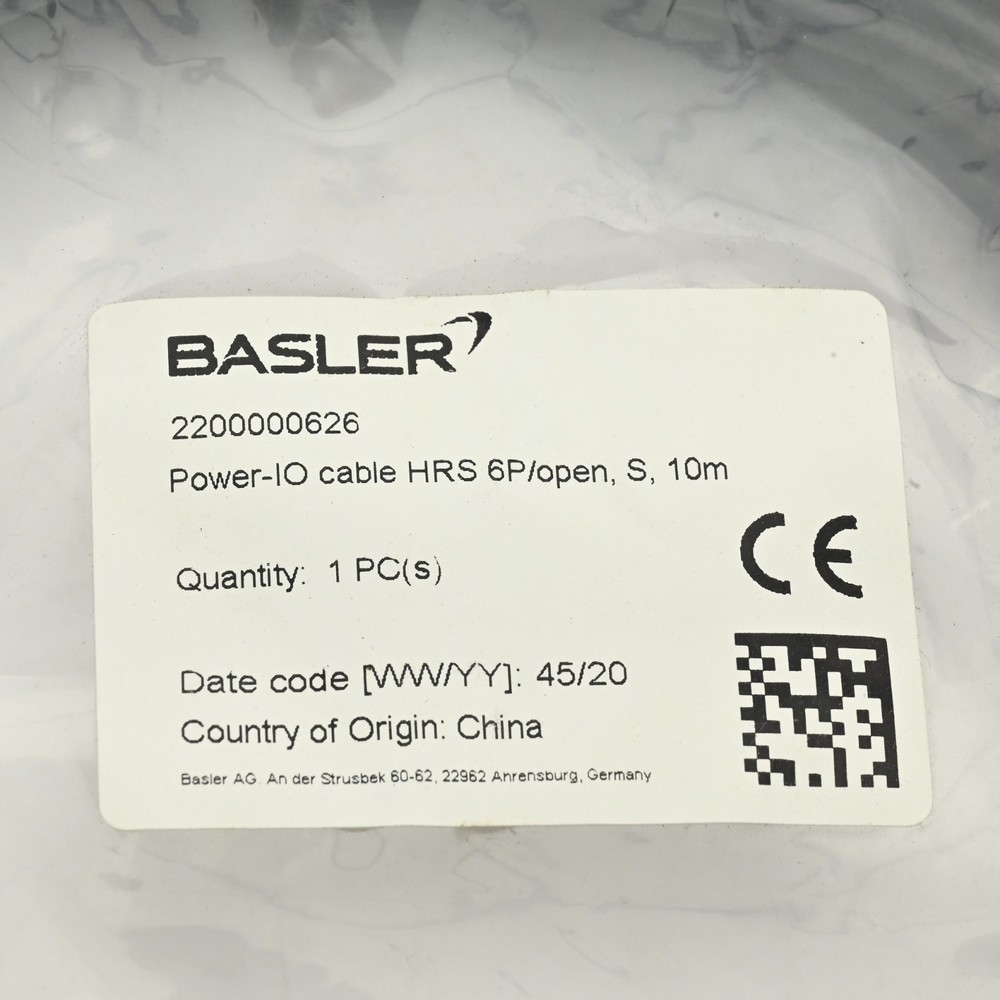 Basler Power-IO cable HRS 6P/open, 2200000626