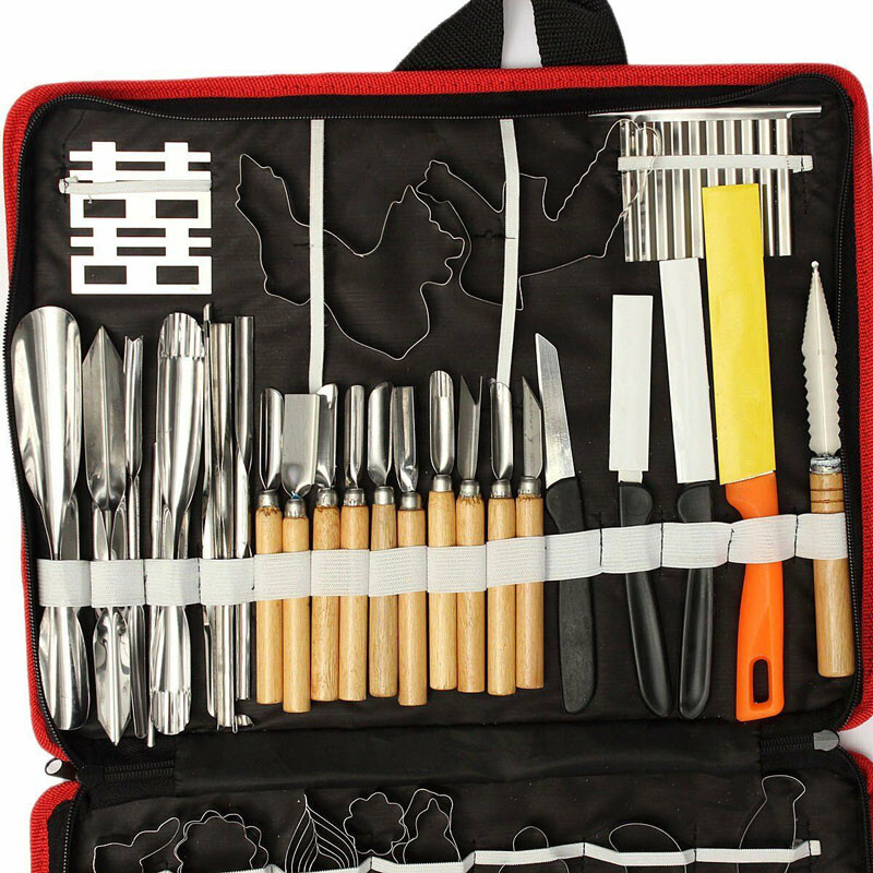 80 Pcs Portable Carving Set Sculpting Modeling Tools Kitchen Tool