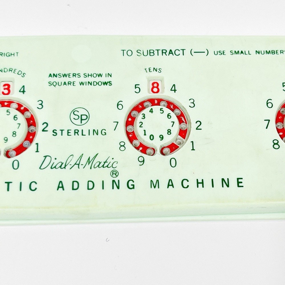 Sterling Dial-A-Matic Automatic Adding Machine Vintage No. 565