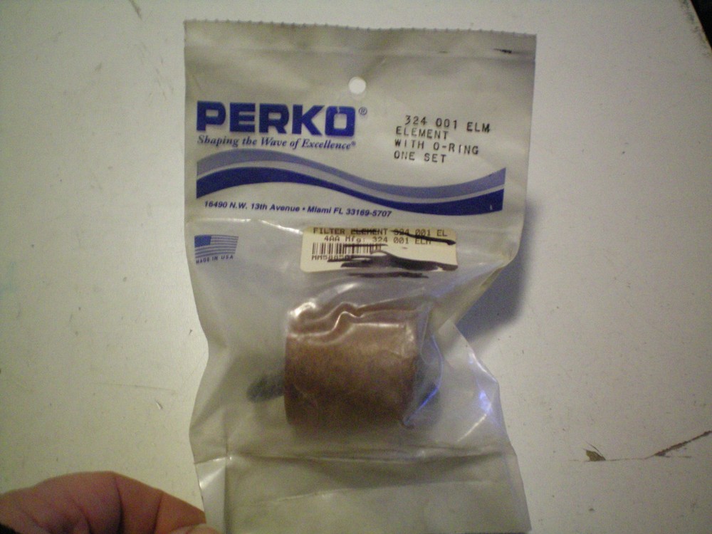 PERKO #324 001 ELM  ELEMENT WITH O RING , FREE FREIGHT