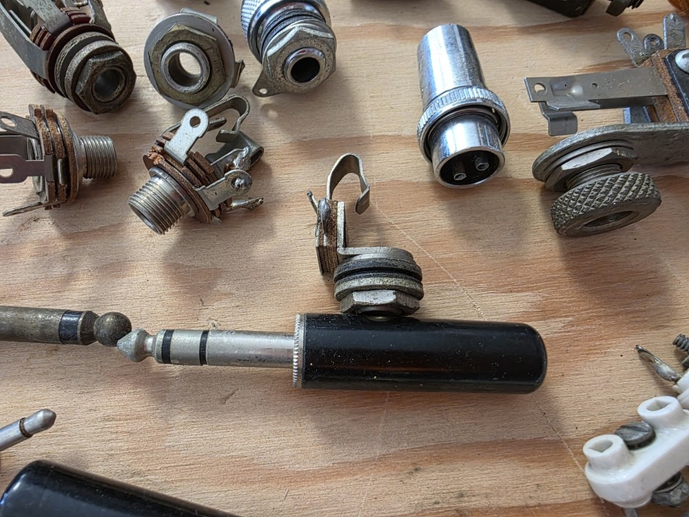 Vintage Microphone Connectors And Plugs Lot