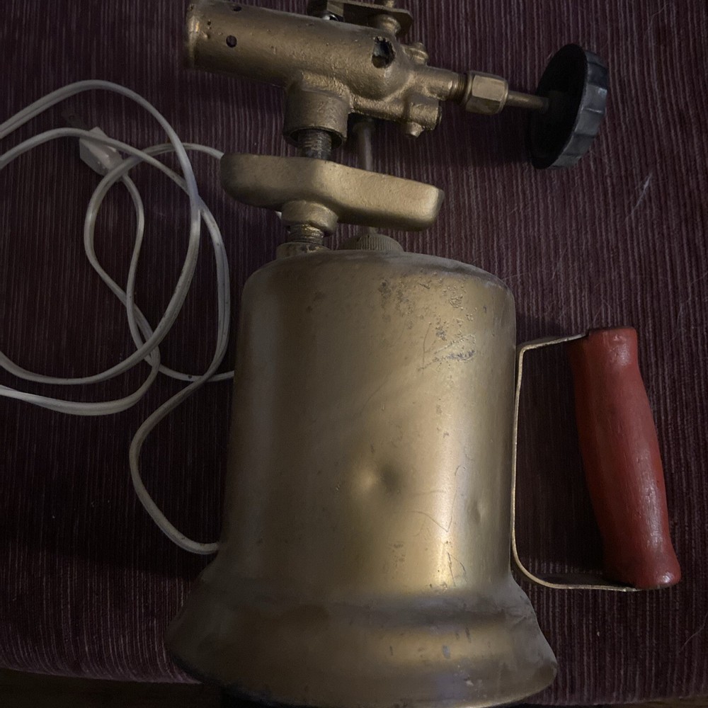 Gas Torch Lamp Antique Torch