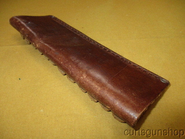 Brown Leather Cartridge Carrier for 30-06 Class Bullets