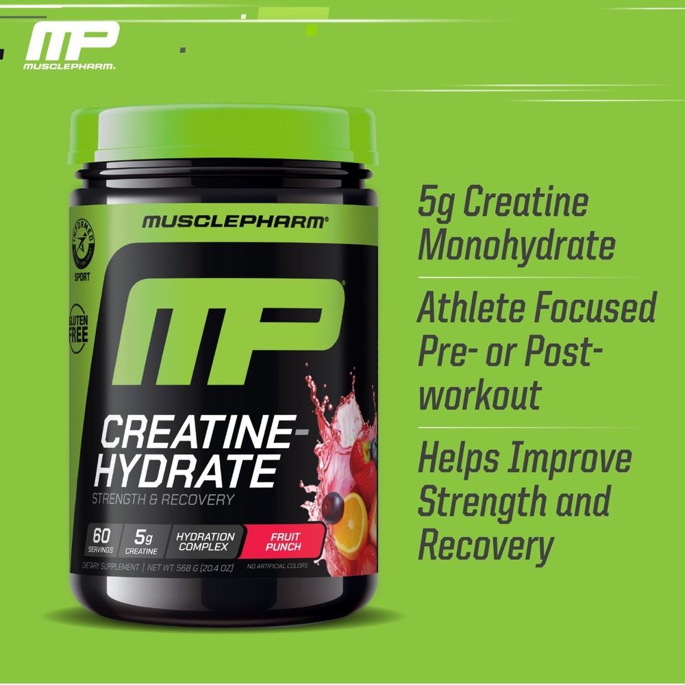 Muscle Pharm Creatine Monohydrate Hydration Complex - Fruit Punch 60 servings